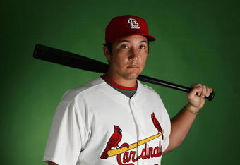 JUPITER, FL - FEBRUARY 20:  Brett Wallace #84 of the St. Louis Cardinals poses during photo day at Roger Dean Stadium on February 20, 2009 in Jupiter, Florida.  (Photo by Doug Benc/Getty Images)