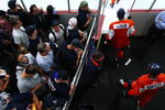 SYOSSET, NY - JULY 12:  Calvin de Haan #3 and Victor Bartley #49 of the New York Islanders walk out onto the ice during the prospect mini-camp open practice scrimmage on July 12, 2009 at Iceworks in Syosset, New York.  (Photo by Mike Stobe/Getty Images)