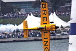 WINDSOR, CANADA - JUNE 13: (NO SALES, EDITORIAL USE ONLY) British pilot Nigel Lamb ( Team Breitling ) in action during the Qualification in the 3rd stage of the Red Bull Air Race World Championship on june 13th, 2009 in Windsor, Canada. (Photo by Daniel Grund/GlobalNewsroom/Getty Images)