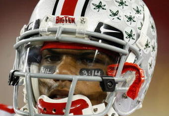 GLENDALE, AZ - JANUARY 05:  Terrelle Pryor #2 of the Ohio State Buckeyes during the Tostitos Fiesta Bowl Game against the Texas Longhorns  on January 5, 2009 at University of Phoenix Stadium in Glendale, Arizona.  (Photo by Jeff Gross/Getty Images)