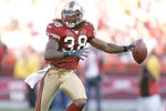 SAN FRANCISCO - AUGUST 13:  Defensive back Dashon Goldson #38 of the San Francisco 49ers against the Denver Broncos on August 13, 2007 at Monster Park in San Francisco, California.  (Photo by Greg Trott/Getty Images)