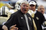 MEMPHIS, TN - DECEMBER 29: George O'Leary, head coach of the UCF Knights reacts after holding the Mississippi State Bulldogs to a field goal during the 49th Annual Autozone Liberty Bowl at Liberty Bowl Memorial Stadium December 29, 2007 in Memphis, Tennessee.  (Photo by Joe Murphy/Getty Images)