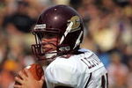 WEST LAFAYETTE, IN - SEPTEMBER 20:  Quarterback Dan LeFevour #13 of the Central Michigan Chippewas during play against the Purdue Boilermakers at Ross-Ade Stadium on September 20, 2008 in West Lafayette, Indiana.  (Photo by Ronald Martinez/Getty Images)