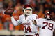 STILLWATER, OK - NOVEMBER 29:  Quarterback Sam Bradford #14 of the Oklahoma Sooners drops back to pass against the Oklahoma State Cowboys at Boone Pickens Stadium on November 29, 2008 in Stillwater, Oklahoma.  (Photo by Ronald Martinez/Getty Images)
