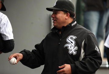 CHICAGO - APRIL 29: Bartolo Colon #40 of the Chicago White Sox talks with teammates in the dugout during a game against the Seattle Mariners on April 29, 2009 at U.S. Cellular Field in Chicago, Illinois. The White Sox defeated the Mariners 6-3. (Photo by Jonathan Daniel/Getty Images) 