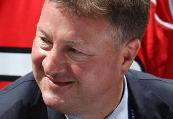 MONTREAL, QC - JUNE 27:  Mike Gillis of the Vancouver Canucks photographed during the 2009 NHL Entry Draft at the Bell Centre on June 27, 2009 in Montreal, Quebec, Canada.  (Photo by Bruce Bennett/Getty Images)