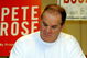 RIDGEWOOD, NJ - JANUARY 8:  Baseball great Pete Rose autographs his new book 'Pete Rose  My Prison Without Bars' during his appearance at Bookends bookstore January 8, 2004 in Ridgewood, New Jersey.  (Photo by Stephen Chernin/Getty Images)
