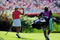 EVIAN-LES-BAINS, FRANCE - JULY 26:  Cristie Kerr of USA celebrates on the 18th hole during the final round of the Evian Masters at the Evian Masters Golf Club on July 26, 2009 in Evian-les-Bains, France.  (Photo by Stuart Franklin/Getty Images)