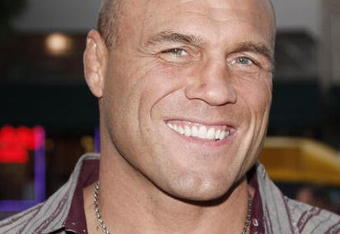 LOS ANGELES - APRIL 7:  Wrestler Randy Couture arrives at a special screening of Sony Pictures Classics' 'Redbelt' at the Egyptian Theatre on April 7, 2008 in Los Angeles, California. (Photo by Kevin Winter/Getty Images)