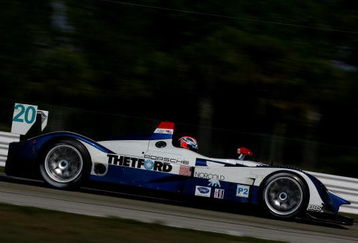 SEBRING, FL - MARCH 15:   Guy Smith drives the #20 LMP2 Dyson Racing Team Porsche RS Spyder during practice for the American Le Mans Series 55th Annual Mobil 1 Twelve hours of Sebring at the Sebring International Raceway on March 15, 2007 in Sebring, Florida. (Photo by Darrell Ingham/Getty Images)