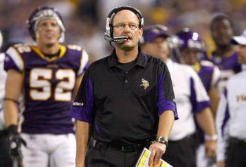 MINNEAPOLIS - SEPTEMBER 14: Head coach Brad Childress of the Minnesota Vikings walks on the sidelines during the game against the Indianapolis Colts at the Metrodome on September 14, 2008 in Minneapolis, Minnesota. The Colts defeated the Vikings 18-15. (Photo by Jeff Gross/Getty Images)