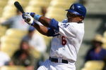 LOS ANGELES, CA - JUNE 17:  Tony Abreu #6 of the Los Angeles Dodgers hits a single against the Los Angeles Angels of Anaheim during the MLB game on June 17, 2007 at Dodger Stadiium in Los Angeles, California.  The Angeles defeated the Dodgers 10-4.  (Photo by Christian Petersen/Getty Images)