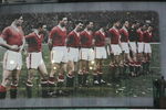 MANCHESTER, UNITED KINGDOM - JANUARY 18:  A statue of Sir Matt Busby stands in front of a giant mural commemorating the famous Busby Babes on the front of Manchester United's football stadium at Old Trafford on January 18, 2008, Manchester, England. Manchester United fans will be marking 50 years since the Munich diisaster with various events in the UK and Munich. The mural depicts the United team lining up before their European Cup game with Red Star Belgrade before the disaster at Munich airport on February 6, 1958 which claimed 23 of the 44 passengers on board.  (Photo by Christopher Furlong/Getty Images)