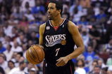 ORLANDO, FL - APRIL 22:  Andre Miller #7 of the Philadelphia 76ers sets up a play against the Orlando Magic in Game Two of the Eastern Conference Quarterfinals during the 2009 NBA Playoffs at Amway Arena April 22, 2009 in Orlando, Florida.   NOTE TO USER: User expressly acknowledges and agrees that, by downloading and/or using this Photograph, user is consenting to the terms and conditions of the Getty Images License Agreement.  (Photo by Sam Greenwood/Getty Images)