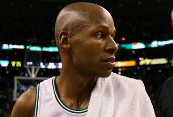 BOSTON - MAY 17:  Ray Allen #20 of the Boston Celtics walks off the court after the loss to the Orlando Magic in Game Seven of the Eastern Conference Semifinals during the 2009 NBA Playoffs at TD Banknorth Garden on May 17, 2009 in Boston, Massachusetts. The Orlando Magic defeated the Boston Celtics 101-82 to advance to the Eastern Conference Finals. NOTE TO USER: User expressly acknowledges and agrees that, by downloading and or using this photograph, User is consenting to the terms and conditions of the Getty Images License Agreement.  (Photo by Elsa/Getty Images)