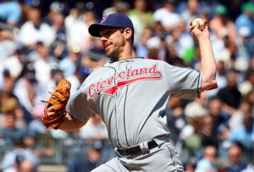 NEW YORK - APRIL 16: Cliff Lee #31 of the Cleveland Indians pitches against the New York Yankees during opening day at the new Yankee Stadium on April 16, 2009 in the Bronx borough of New York City. This is the first regular season MLB game being played at the new venue which replaced the old Yankee Stadium as the Yankees home field. (Photo by Jim McIsaac/Getty Images)