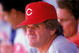 1985:  Pete Rose of the Cincinnati Reds watches from the dug-out during a MLB game in the 1985 season. ( Photo by: Rick Stewart/Getty Images)