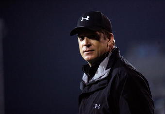 MOBILE, AL - JANUARY 24:  Head Coach Jack Del Rio of the South Team watches a play against the North Team during the Under Armour Senior Bowl on January 24, 2009 at Ladd-Peebles Stadium in Mobile, Alabama. The South defeated the North 35-18.  (Photo by Chris Graythen/Getty Images for Under Armour)