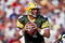 1 Sep 1996:  Quarterback Brett Favre #4 of the Green Bay Packers drops back to pass during the Packers 34-3 win over the Tampa Bay Buccaneers at Tampa Stadium in Tampa, Florida. Mandatory Credit: Scott Halleran  /Allsport