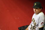 PHOENIX - JULY 26:  Luis Cruz #36 of the Pittsburgh Pirates watches from the dugout during the major league baseball game against  the Arizona Diamondbacks at Chase Field on July 26, 2009 in Phoenix, Arizona. The Diamondbacks defeated the Pirates 9-0.  (Photo by Christian Petersen/Getty Images)