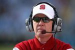 CHAPEL HILL, NC - NOVEMBER 22:  Head coach Tom O'Brien of the North Carolina State Wolfpack watches on against the North Carolina Tar Heels during their game at Kenan Stadium on November 22, 2008 in Chapel Hill, North Carolina.  (Photo by Streeter Lecka/Getty Images)