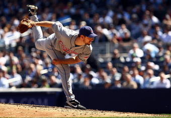 NEW YORK - APRIL 16:  Cliff Lee #31 of the Cleveland Indians pitches against the New York Yankees during opening day at the new Yankee Stadium on April 16, 2009 in the Bronx borough of New York City. This is the first regular season MLB game being played at the new venue which replaced the old Yankee Stadium as the Yankees home field.  (Photo by Chris McGrath/Getty Images)