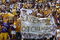 LOS ANGELES, CA - JUNE 17:  Fans of the Los Angeles Lakers cheer during the 2009 NBA Championship Victory Parade and Rally at the Los Angeles Memorial Coliseum on June 17, 2009 in Los Angeles, California.  (Photo by Jeff Gross/Getty Images)