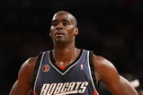 NEW YORK - MARCH 07: Emeka Okafor #50 of the Charlotte Bobcats looks on against the New York Knicks on March 7, 2009 at Madison Square Garden in New York City. NOTE TO USER: User expressly acknowledges and agrees that, by downloading and or using this photograph, User is consenting to the terms and conditions of the Getty Images License Agreement.  (Photo by Nick Laham/Getty Images)