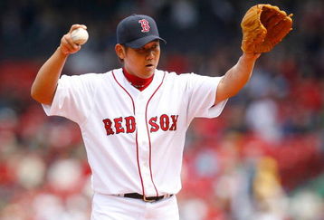BOSTON - APRIL 9: Daisuke Matsuzaka #18 of the Boston Red Sox prepares for a game with the Tampa Bay Rays at Fenway Park April 9, 2009, in Boston, Massachusetts. The Rays won the game 4-3. (Photo by Jim Rogash/Getty Images)