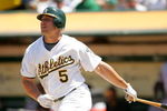 OAKLAND, CA - JUNE 28:  Matt Holliday #5 of the Oakland Athletics bats against the Colorado Rockies at the Oakland Coliseum on June 28, 2009 in Oakland, California.  (Photo by Ezra Shaw/Getty Images)