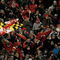 COLLEGE PARK, MD - NOVEMBER 10:  A Maryland fan waves the state flag as the Boston College Eagles square off against the Maryland Terrapins at Byrd Stadium on November 10, 2007 in College Park, Maryland.  (Photo by Doug Pensinger/Getty Images)