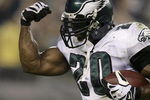 PHILADELPHIA - SEPTEMBER 21: Brian Dawkins #22 of the Philadelphia Eagles celebrates recovering a fumble and the sack of Ben Roethlisberger #7 of the Pittsburgh Steelers during the second half on September 21, 2008 at Lincoln Financial Field in Philadelphia, Pennsylvania. The Eagles won 15-6.(Photo by Chris Gardner/Getty Images)
