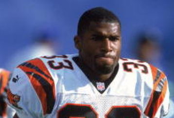 15 Oct 2000: JoJuan Armour #33 of the Cincinnati Bengals looks on from the sidelines during a game against the Pittsburgh Steelers at the Three Rivers Stadium in Pittsburgh, Pennsylvaina. The Steelers defeated the Bengals 15-0.Mandatory Credit: Tom Pidgeon  /Allsport