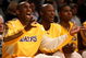 LOS ANGELES, CA - MAY 12: (L-R) Kobe Bryant #24, Lamar Odom #7 and Andrew Bynum #17 of the Los Angeles Lakers sit on the bench late in the fourth quarter against the Houston Rockets in Game Five of the Western Conference Semifinals during the 2009 NBA Playoffs at Staples Center on May 12, 2009 in Los Angeles, California. NOTE TO USER: User expressly acknowledges and agrees that, by downloading and or using this photograph, User is consenting to the terms and conditions of the Getty Images License Agreement. (Photo by Stephen Dunn/Getty Images)