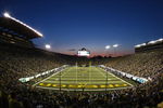 EUGENE, OR - AUGUST 30:  A general view taken during the game between the Washington Huskies and the Oregon Ducks at Autzen Stadium on August 30, 2008 in Eugene, Oregon. (Photo by Jonathan Ferrey/Getty Images)
