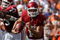 DALLAS - OCTOBER 11:  Quarterback Sam Bradford #14 of the Oklahoma Sooners during play against the Texas Longhorns during the Red River Rivalry at the Cotton Bowl on October 11, 2008 in Dallas, Texas.  (Photo by Ronald Martinez/Getty Images)