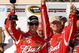 SONOMA, CA - JUNE 21: Kasey Kahne, driver of the #9 Budweiser Dodge, celebrates in victory lane with his crew chief Kenny Francis after winning the NASCAR Sprint Cup Series Toyota/Save Mart 350 at the Infineon Raceway on June 21, 2009 in Sonoma, California.  (Photo by Ezra Shaw/Getty Images for NASCAR)