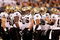 NEW ORLEANS - OCTOBER 12:  Members of the New Orleans Saints defense huddle together during their NFL game against the Oakland Raiders on October 12, 2008 at the Superdome in New Orleans, Louisiana. The Saints defeated the Raiders 34-3.  (Photo by Chris Graythen/Getty Images)