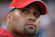 ST LOUIS, MO - JULY 13: National League All-Star Albert Pujols of the St. Louis Cardinals competes in the State Farm Home Run Derby at Busch Stadium on July 13, 2009 in St. Louis, Missouri. (Photo by Jamie Squire/Getty Images)