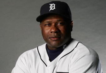 LAKELAND, FL - FEBRUARY 24:  Lloyd McClendon #12 poses for a portrait during the Detroit Tigers Photo Day on February 24, 2007 at Joker Marchant Stadium in Lakeland, Florida. (Photo by Elsa/Getty Images)
