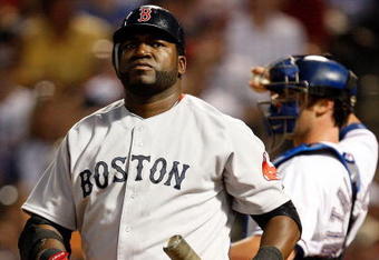 ARLINGTON, TX - JULY 20:  Designated hitter David Ortiz #34 of the Boston Red Sox on July 20, 2009 at Rangers Ballpark in Arlington, Texas.  (Photo by Ronald Martinez/Getty Images)