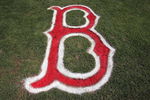 FT MYERS, FL - MARCH 11:  The Boston logo is seen painted on the field before the Boston Red Sox Spring Tranining game against the Baltimore Orioles on March 11, 2007 at City Of Palm Park in Ft Myers, Florida.  The Orioles won 5-3.  (Photo by Carlo Allegri/Getty Images)