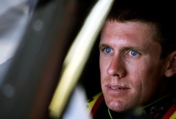 INDIANAPOLIS - JULY 24:  Carl Edwards, driver of the #99 Aflac Ford, prepares to practice for the NASCAR Sprint Cup Series Allstate 400 at the Brickyard at Indianapolis Motor Speedway on July 24, 2009 in Indianapolis, Indiana.  (Photo by Jamie Squire/Getty Images)