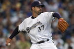 MILWAUKEE - MAY 10: Starting pitcher Jeff Suppan #37 of the Milwaukee Brewers delivers the ball against the Chicago Cubs on May 10, 2009 at Miller Park in Milwaukee, Wisconsin. The Cubs defeated the Brewers 4-2. (Photo by Jonathan Daniel/Getty Images)