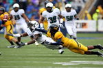 BERKELEY, CA - NOVEMBER 01: Walter Thurmond III #6 of the Oregon Ducks attempts to intercept the ball over Verran Tucker #6 of the California Golden Bears during an NCAA football game on November 1, 2008 at Memorial Stadium in Berkeley, California.  (Photo by Jed Jacobsohn/Getty Images)