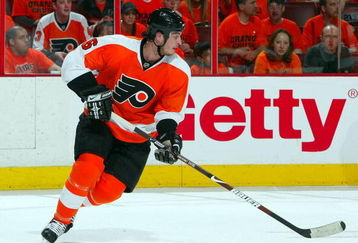 PHILADELPHIA - APRIL 25:  Randy Jones #6 of the Philadelphia Flyers skates against the Pittsburgh Penguins during Game Six of the Eastern Conference Quarterfinal Round of the 2009 NHL Stanley Cup Playoffs  at the Wachovia Center on April 25, 2009 in Philadelphia, Pennsylvania. The Penguins defeated the Flyers 5-3 to win the series 4 games to 2.  (Photo by Jim McIsaac/Getty Images)