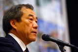 UNIONDALE, NY - MARCH 26:  New York Islanders owner Charles Wang speaks during the Lighthouse Development's 180th Community Outreach Meeting at the Marriott's Hotel Grand Ballroom March 26, 2009 in Uniondale, New York.  (Photo by Mike Stobe/Getty Images)