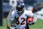 ENGLEWOOD, CO - MAY 03:  Running back LaMont Jordan #32 participates in Denver Broncos Minicamp at the Broncos training facility on May 3, 2009 in Englewood, Colorado.  (Photo by Doug Pensinger/Getty Images)