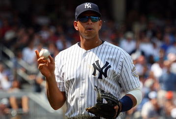 NEW YORK - JULY 22:  Alex Rodriguez #13 of the New York Yankees looks on against the Baltimore Orioles on July 22, 2009 at Yankee Stadium in the Bronx borough of New York City.  (Photo by Jim McIsaac/Getty Images)