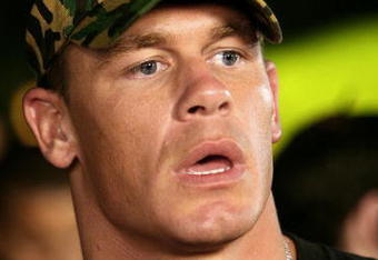 ORANGE, CA - MAY 08:  Wrestler John Cena arrives at the Lions Gate Premiere of 'See No Evil' at the Century Stadium Promenade 25 on May 8, 2006 in Orange, California.  (Photo by Michael Buckner/Getty Images)